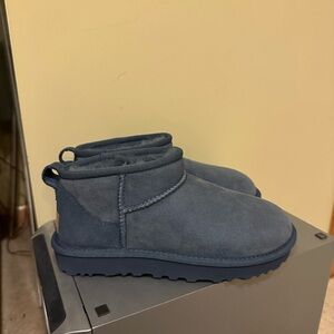 UGG navy Blue Classic Mini boots